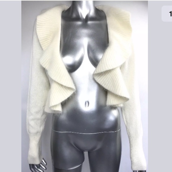 White House Black Market Sweaters - White House  Bolero Shrug Wool Rabbit Hair Blend